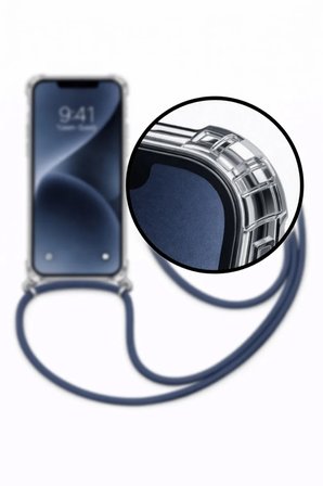 Galaxy S26 Boyun Askılı Şeffaf Tank Kılıf Lila