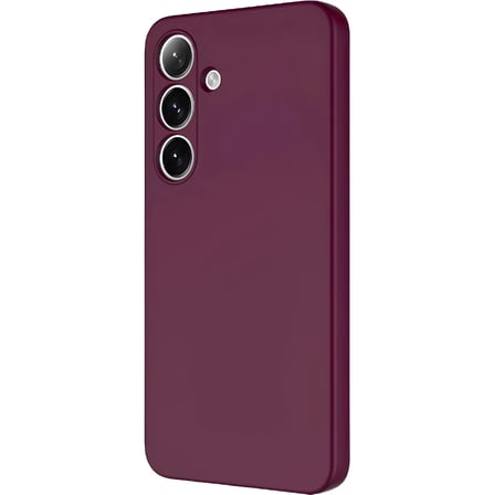 Samsung Galaxy S23 FE İçi Kadife Silikon Kılıf Bordo