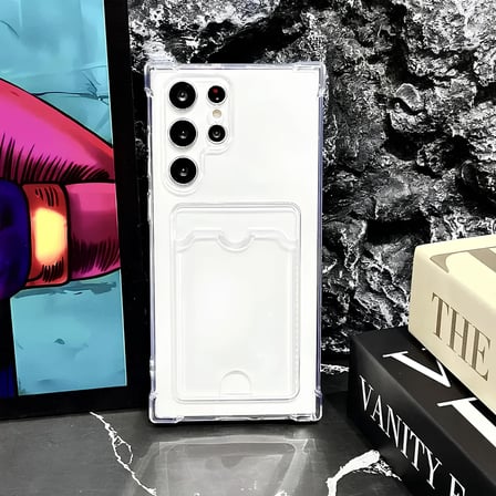 Samsung Galaxy S23 Transparent Kartlıklı Antişok Kılıf Şeffaf