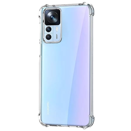 Xiaomi Mi 12T Pro - Mi 12T Antişok Arkası Sert Sararmaz Kenarları Yumuşak Şeffaf Silikon Kılıf