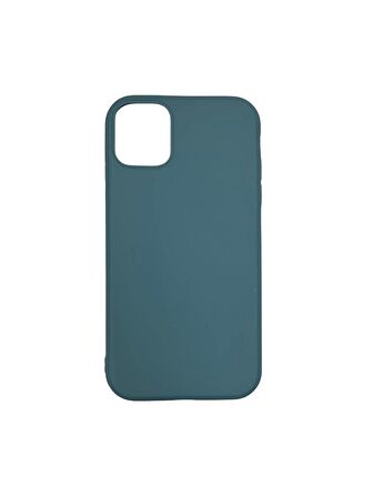 Apple iPhone 15 Plus 6.7'' İnce Mat Silikon Kılıf ElegantYeşil