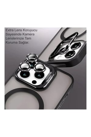 iPhone 17 6.3'' StandGuard MagSafe Kılıf + Lens Koruma Titanyum Grisi