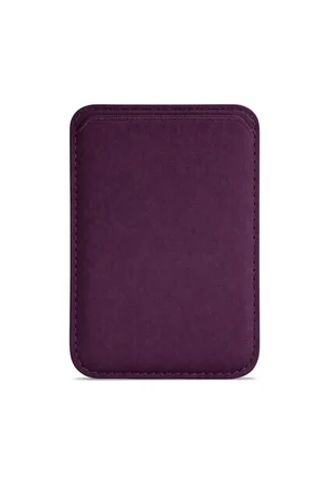 Lunex Premium Süet Magsafe Kartlık Burgundy Wine iPhone 12 Mini