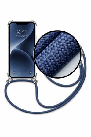 Galaxy A07 Boyun Askılı Şeffaf Tank Kılıf Lila