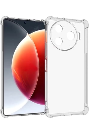 Tecno Camon 30 Pro 5G Boyun Askılı Şeffaf Tank Kılıf Beyaz