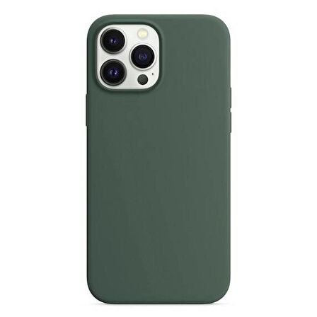 Apple iPhone 13 Pro 6.1'' Liquit Lansman Silikon Haki