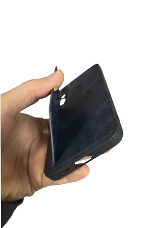 Samsung Galaxy S23 FE Kartlıklı Standlı Lüx Kılıf Lacivert
