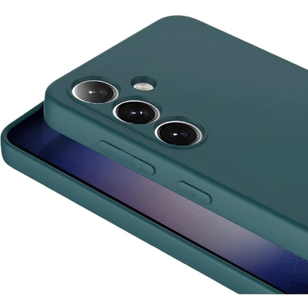 Samsung Galaxy S24 Plus İçi Kadife Silikon Kılıf Haki