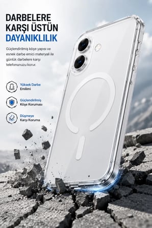 Şeffaf Mika Sararmaz Sert Magsafe Kılıf Galaxy S22 Ultra