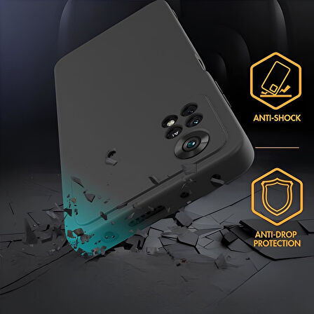 Xiaomi Poco X4 Pro 5G Premium Silikon Kılıf Siyah
