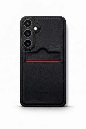 Samsung Galaxy A16 Kartlıklı Rich Boss Lüx Deri Kılıf Siyah