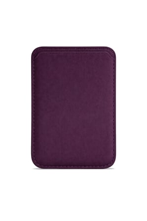 Lunex Premium Süet Magsafe Kartlık Burgundy Wine iPhone 14 Pro Max