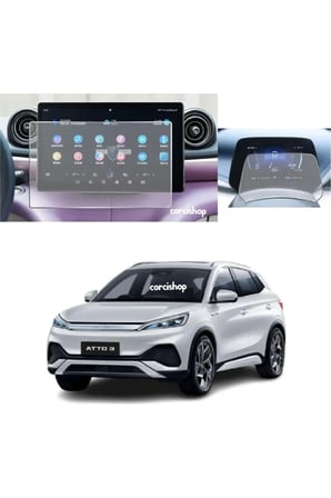 BYD Atto 3 15.6 inç Multimedya ve Gösterge MAT 9H Nano Ekran Koruyucu