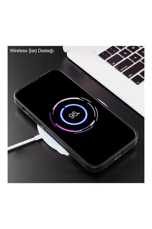 iPhone 12 Pro 6.1" StandGuard MagSafe Kılıf + Lens Koruma Titanyum Grisi