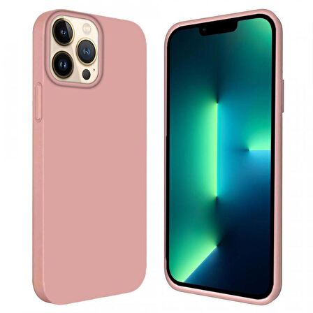 Apple iPhone 15 Pro 6.1'' İçi Kadife Silikon Kılıf Rose