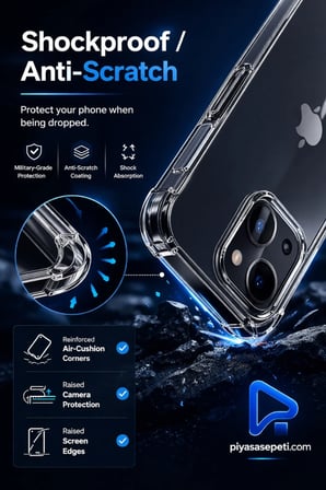 İnfinix Hot 60 Antişok Şeffaf Tank Silikon Kapak