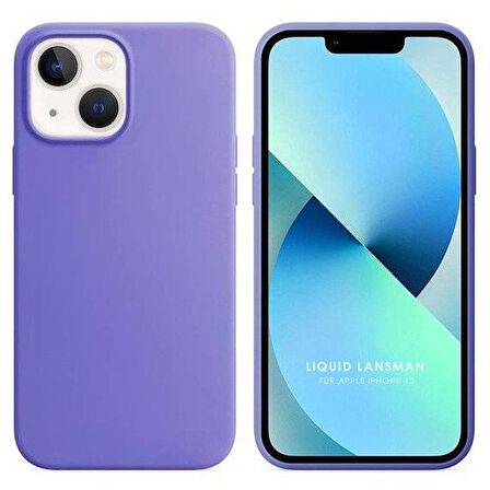 Apple iPhone 13 6.1'' Liquit Lansman Silikon Lila