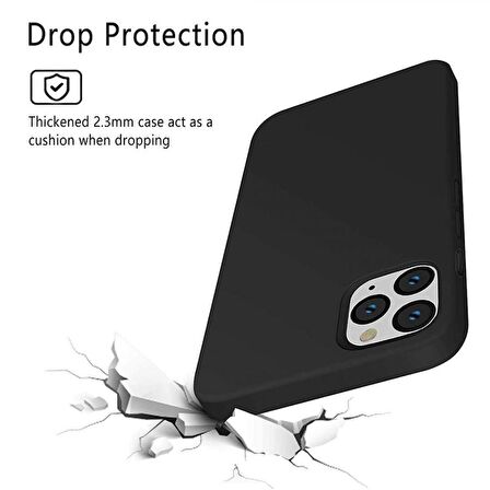 Apple iPhone 15 Pro Max 6.7'' İçi Kadife Silikon Kılıf Lila