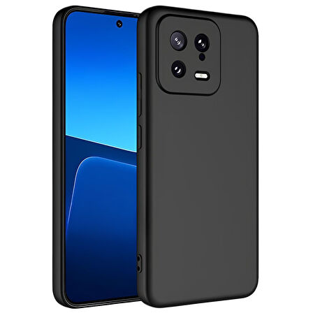 Xiaomi Mi 13 - 13 Pro Premium Silikon Kılıf Siyah