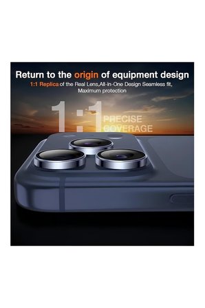Apple iPhone 17 Pro Max Metal Çerçeveli Kamera Koruma Lensi Abis