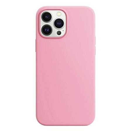 Apple iPhone 13 Pro 6.1'' Liquit Lansman Silikon Pembe