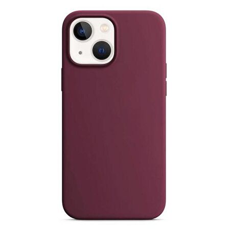 Apple iPhone 14 6.1'' Liquit Lansman Silikon Bordo