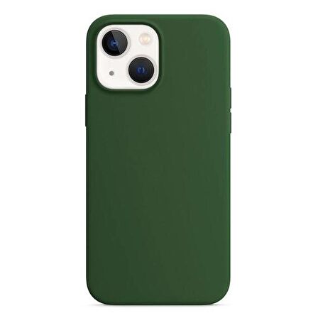 Apple iPhone 15 6.1'' Liquit Lansman Silikon Haki
