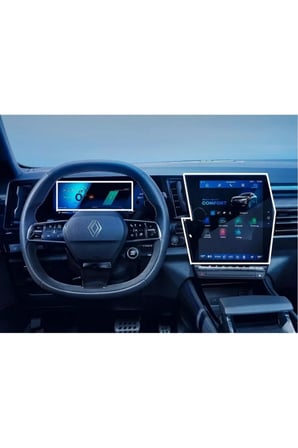 Renault Austral 12 inç MAT Multimedya ve Gösterge 2li Set 9H Nano Ekran Koruyucu 2025