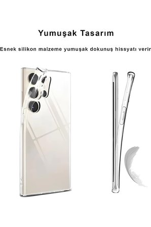 Galaxy S26 Plus Premium Şeffaf Silikon Kılıf