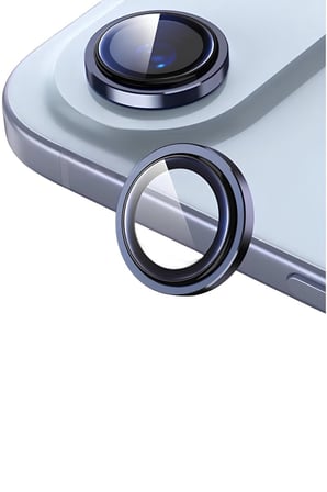 Apple iPhone 17 Air Metal Çerçeveli Kamera Koruma Lensi Mavi
