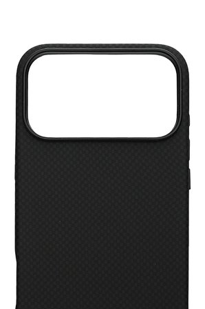 Carbon Weave Magsafe iPhone 17 Pro Max Saf Karbon Siyah