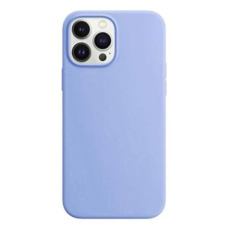 Apple iPhone 13 Pro Max 6.7'' Liquit Lansman Silikon Açık Mavi