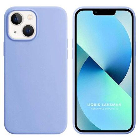 Apple iPhone 14 6.1'' Liquit Lansman Silikon Açık Mavi