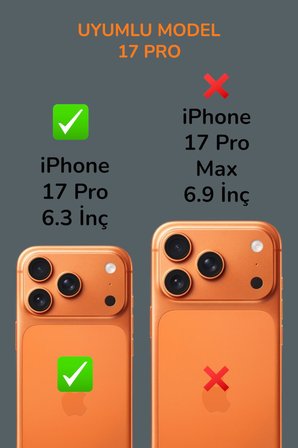 Apple iPhone 17 Pro 6.3" Premium Tam Kaplama Lens Koruma Siyah