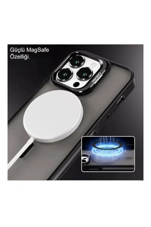 iPhone 13 Pro Max 6.7" StandGuard MagSafe Kılıf + Lens Koruma Titanyum Grisi