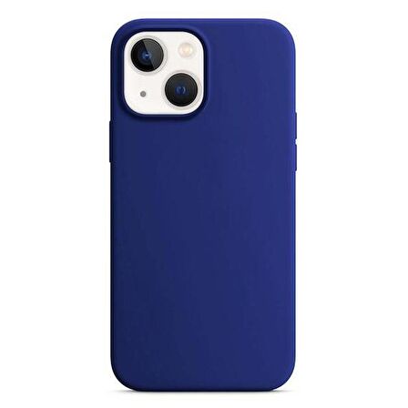 Apple iPhone 14 6.1'' Liquit Lansman Silikon Lacivert