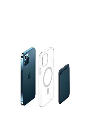 Apple iPhone 15 Pro Max 6.7'' Deri Cüzdan MagSafe Koyu Yeşil