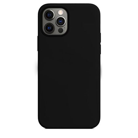 Apple iPhone 15 Pro 6.1'' İnce Mat Silikon Kılıf Siyah