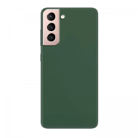 Samsung Galaxy S22 İnce Mat Silikon Kılıf Haki