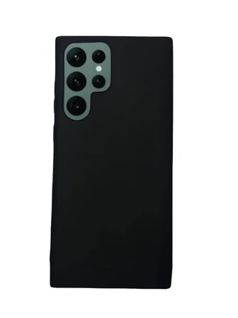 Samsung Galaxy S22 Ultra İnce Mat Silikon Kılıf Siyah