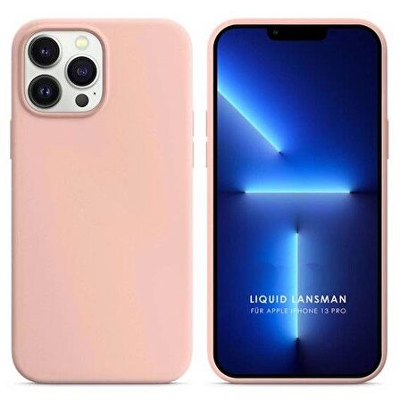 Apple iPhone 13 Pro 6.1'' Liquit Lansman Silikon Pudra