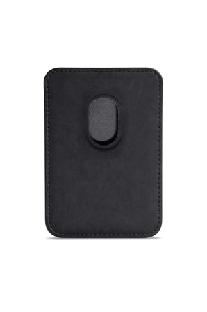 Lunex Premium Süet Magsafe Kartlık Midnight Black iPhone 17 Air