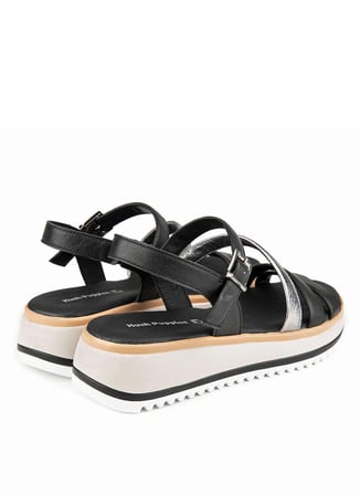 Hush Puppies Siyah Kadın Sandalet Labai