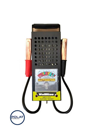 WellHise KEY-777 | 6V-12V Analog Akü Test Cihazı – 200 Amper Yüksek Akım Kapasitesi, Profesyonel Kullanıma Uygun