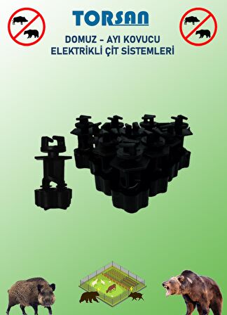 TORSAN 220V ADAPTÖRLÜ EKO PLUS 1500 Elektrikli Çit Sistemi ( Domuz - Ayı Kovucu ) 1500MT