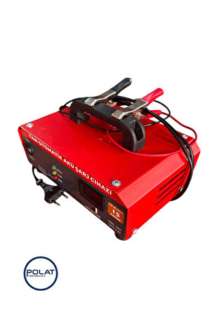 Polat Tam Otomatik 13.8Volt 15Amper LCD Göstergeli Akü Şarj Cihazı