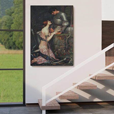 John William Waterhouse'un Lamia ve Şövalyesi Orenco Kanaviçe Tablosu-6263