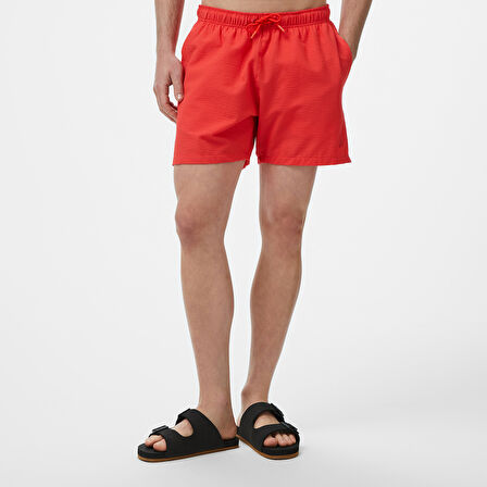 Nautica Erkek Kırmızı Regular Fit Deniz Şortu