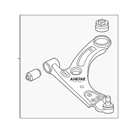 Volvo XC40 Sol Alt Tabla Salıncak Rotilli 32221283
