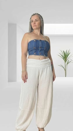 Denim, Tasarım Dikiş, Full Likralı, Düğme Detay Büstiyer